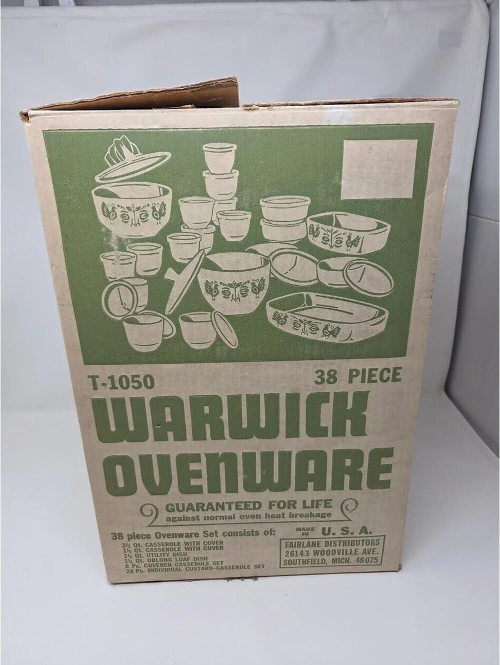 Warwick Ovenware 38 Piece Ovenware Set With Original Box Packaging